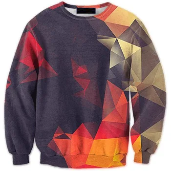 

CNUUIKOOEK Sweatshirts Men's 3D Red Mirror Printed Hoodie Long Sleeve Pullover Popular Brand Men's Hoodies