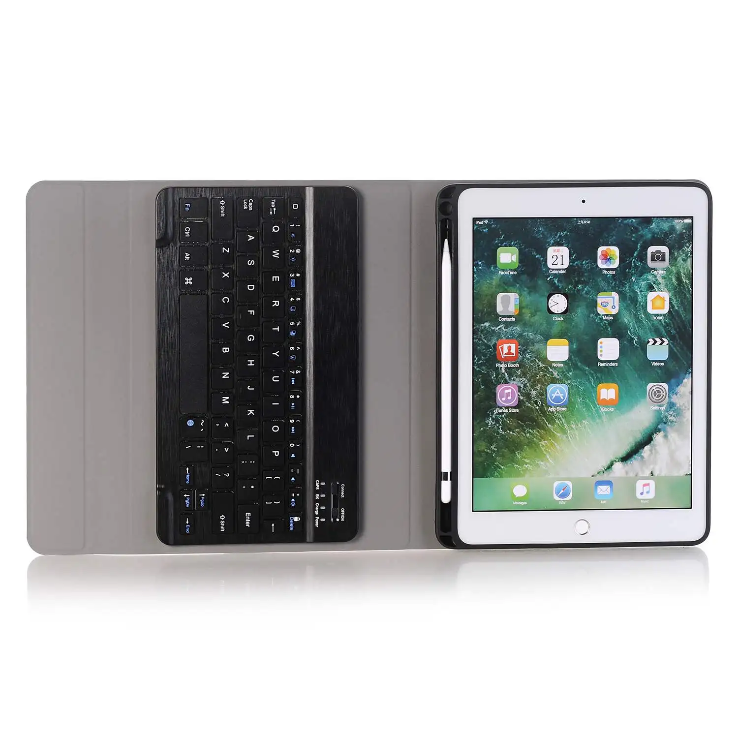 Чехол для клавиатуры 9,7 для Ipad(6Th Gen), Ipad(5Th Gen), Ipad Air 2/Air, ультратонкий съемный защитный чехол
