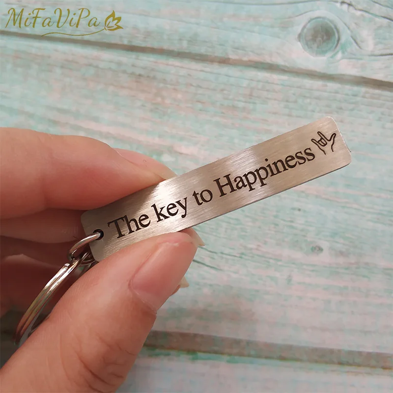 the key to happiness keychain 12