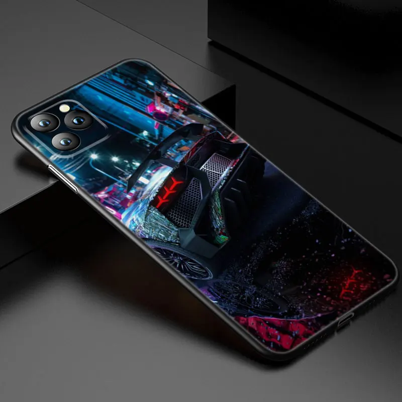 Cool Sports Car Phone Case For Apple iPhone 13 12 Mini 11 Pro XS Max XR X 8 7 6S 6 Plus 5S 5 SE 2020 Soft TPU Black Cover- Hb085b27b9e3b4cd687a107fa98efe62d2