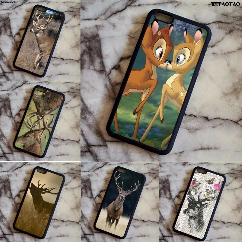 KETAOTAO Cartoon Deer BAMBI Hard Skin Back Shell Mobile Phone Cases for Samsung S3 4 5 6 7 8 Note Case Soft TPU Rubber Silicone |