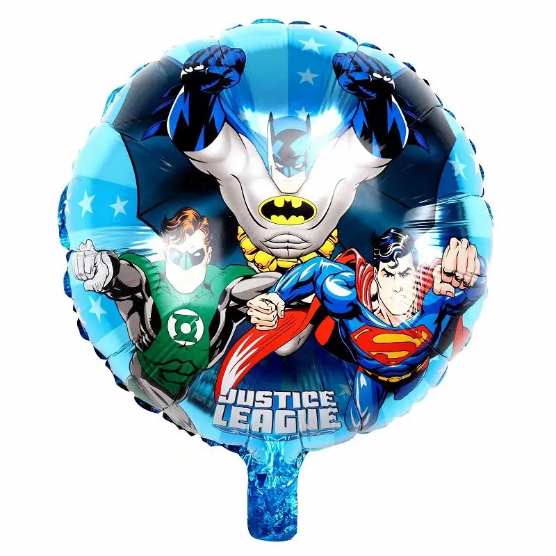 10pcs/lot 18inch hero balloons Avengers Spiderman Batman Supreman foil balloon Children birthday party supplies baby toys ballon