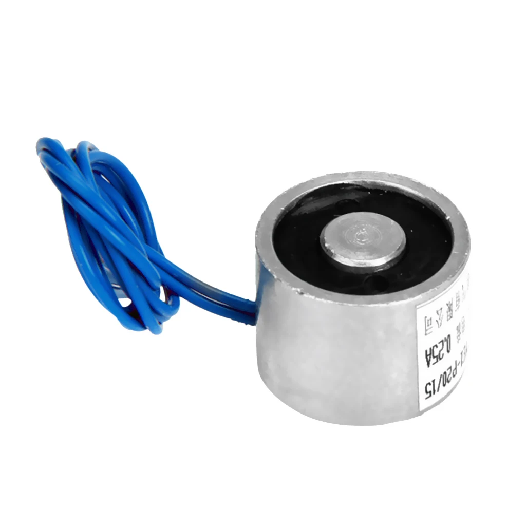 DC 12V 25N Suction Holding Sucker - Electric Magnet Solenoid Lifting Cylinder Electromagnet (2.5kg Holdign Force)
