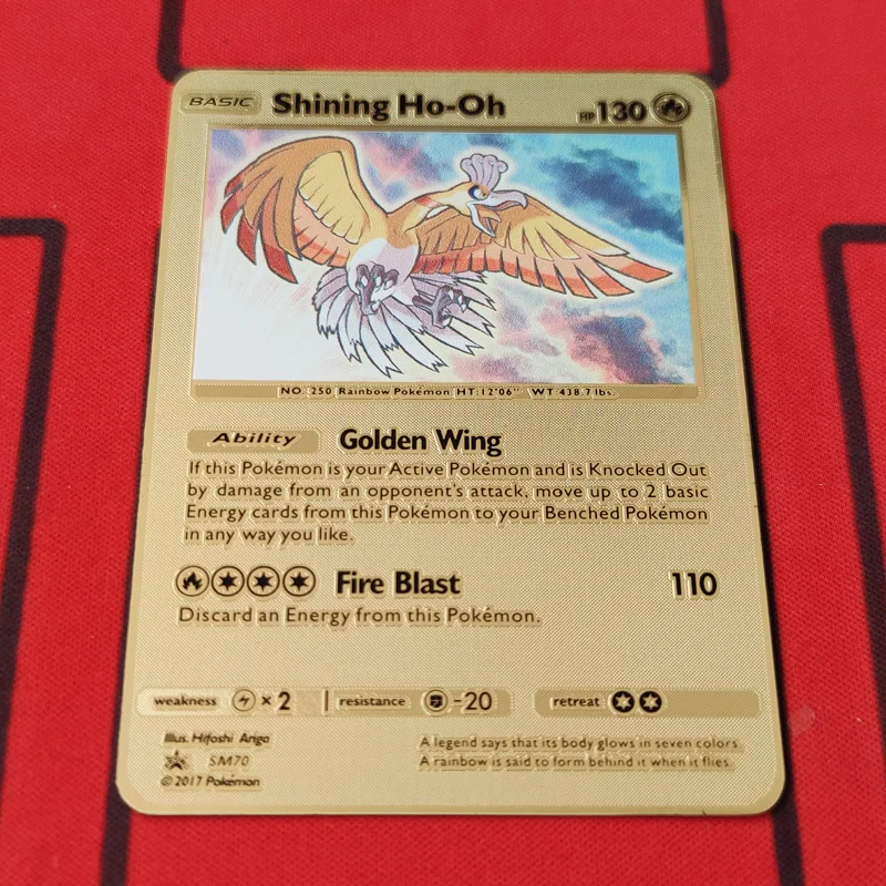 Популярная игра Аниме боевые Покемоны карты Золотой металлический GX EX карточка