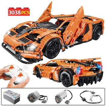 

3038pcs Creator RC/non-RC Racing Car Building Blocks City Technic Remote Control Sports Vehicle MOC Model Bricks Toys for Kids
