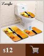 Zeegle 4 шт коврик для ванной комнаты, коврик для туалета, впитывающее банное из микроволокна, коврик для ног, Противоскользящий коврик для ванной комнаты