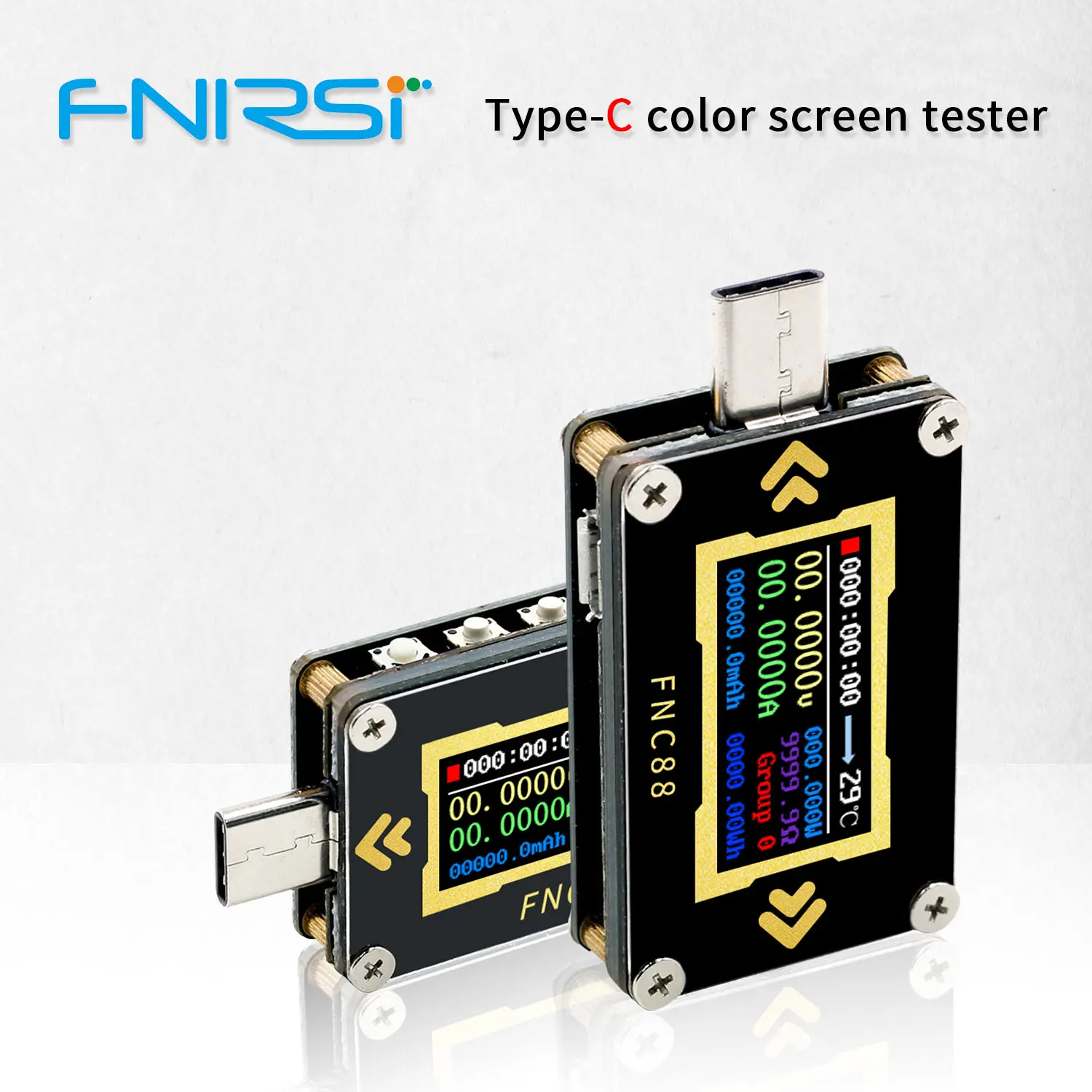 

FNC88 Type-C PD trigger USB-C Voltmeter ammeter voltage 2 way current meter multimeter PD charger battery USB Tester