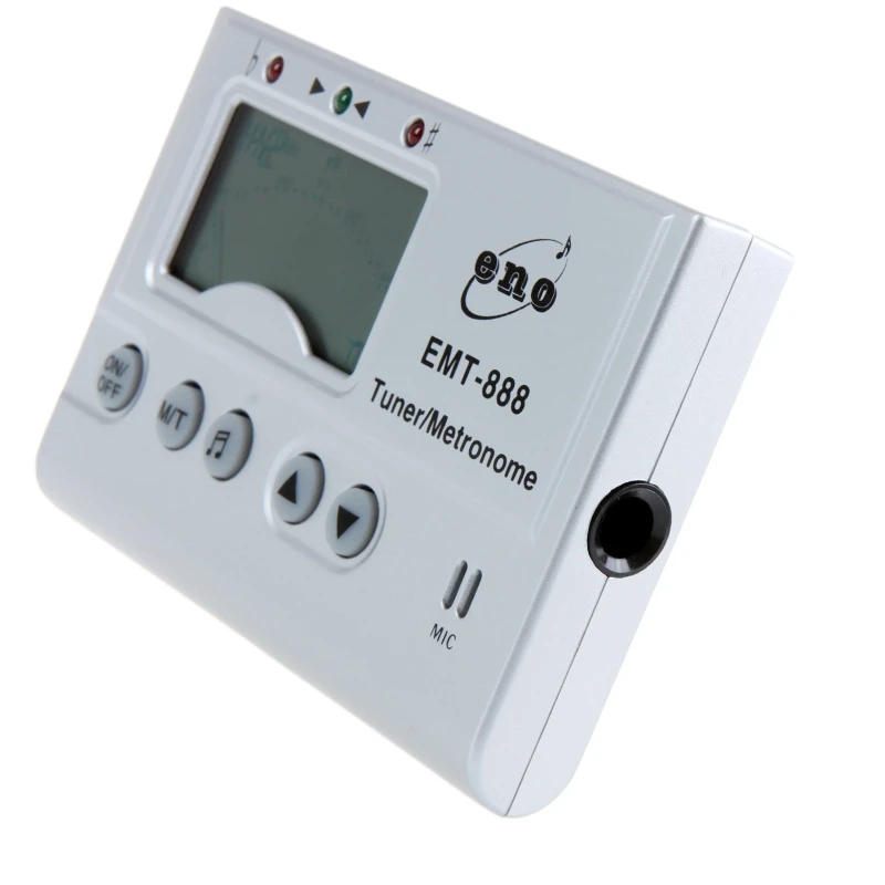 ENO 3в1 цифровой Lcd музыкальный инструмент для настройки гитары фортепиано бас-метроном Универсальный хроматический тюнер и метроном тон генератор Вит