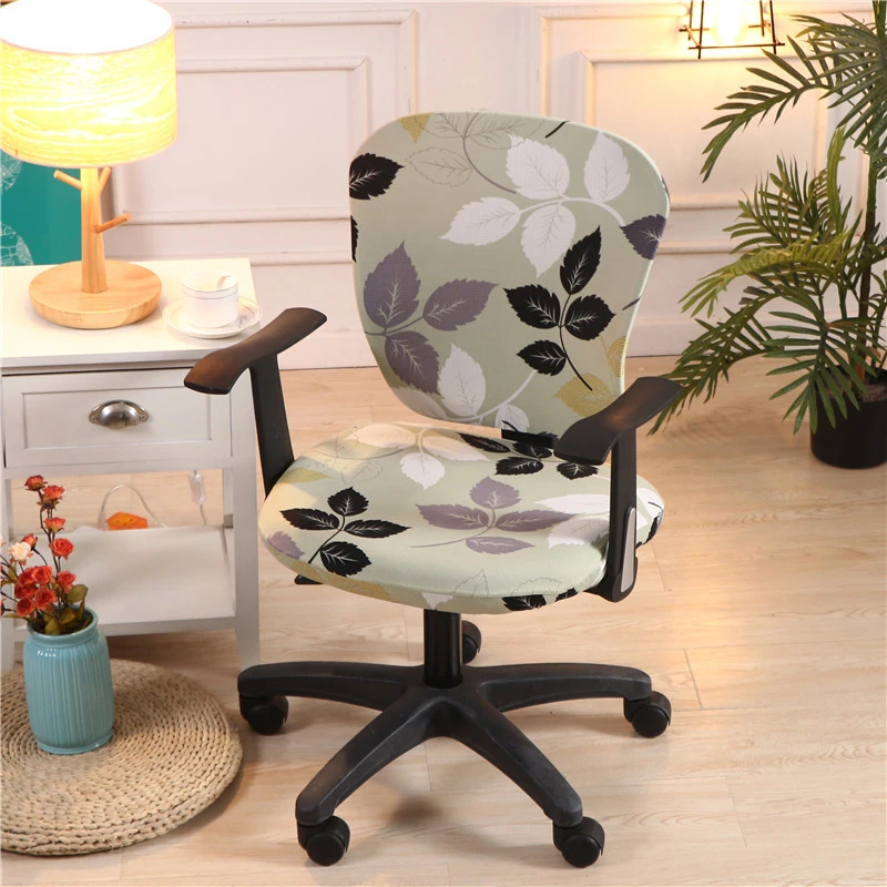 1X Stretch Separated Swivel Computer Chair Cover Slipcover Protector Seat Decorations For Weddings Party