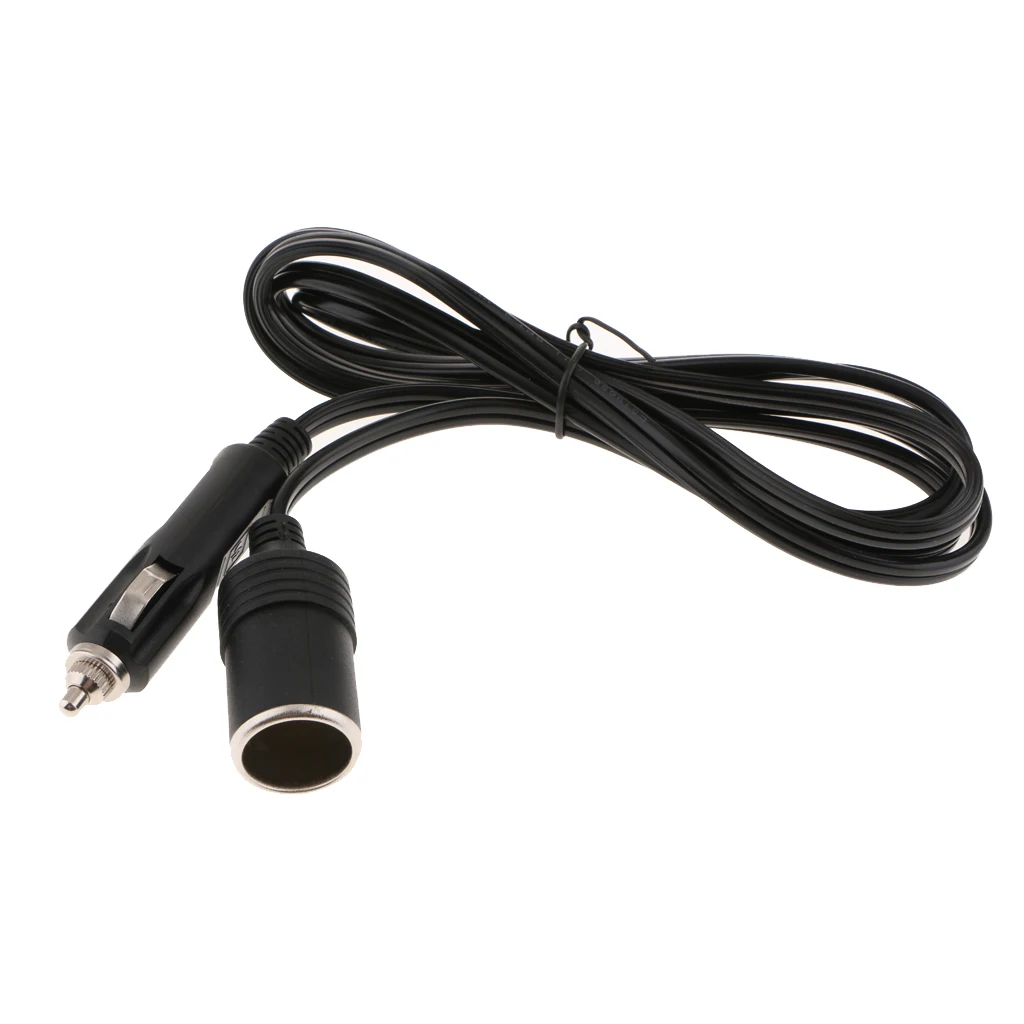 12VDC Car Cigarette Lighter Adapter Extension Cable Cord Lead Socket Plug