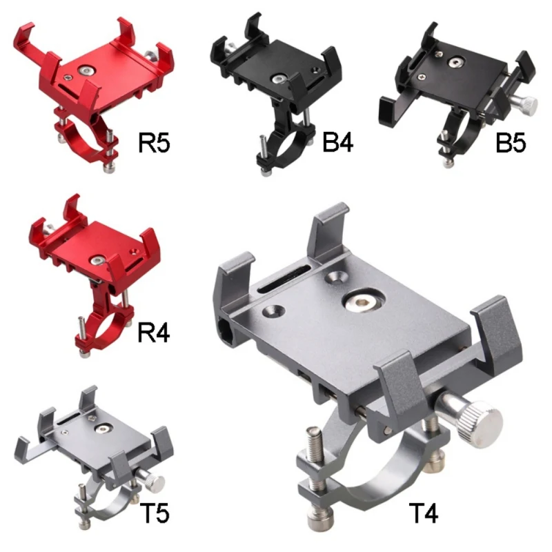 Mobile Phone Holders Aluminum Alloy Bicycle Handlebar Stands Bike Motorcycle Smartphones GPS Bracket Mount Bicycle Accessories