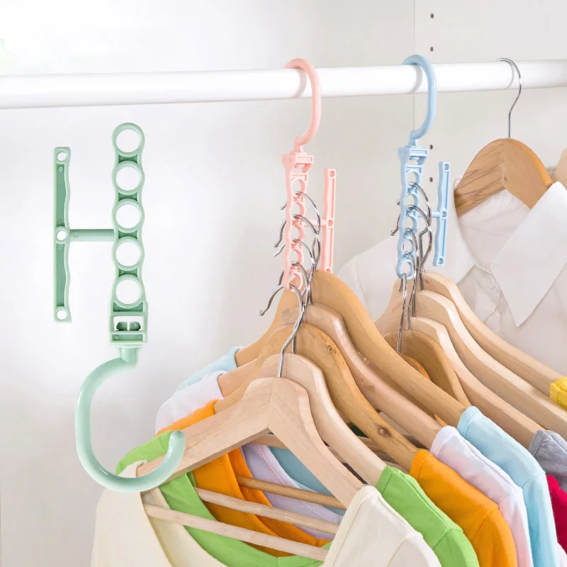 

Multifunction Plastic Scarf Clothes HangersDrying Rack Multi-port Support Circle Clothes Hanger Organizer Storage Racks