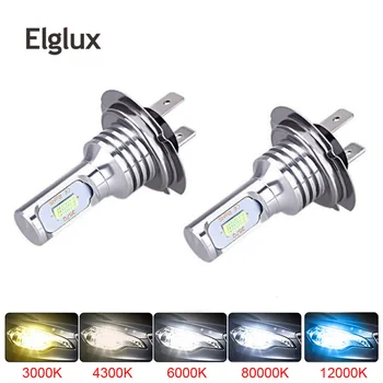 

H4 H7 H11 H8 H9 H16JP H1 H3 Car LED Fog Light Bulbs 9005 9006 Auto Driving Fog Lamps 6000K 12V 24V LED Mini Car Headlights