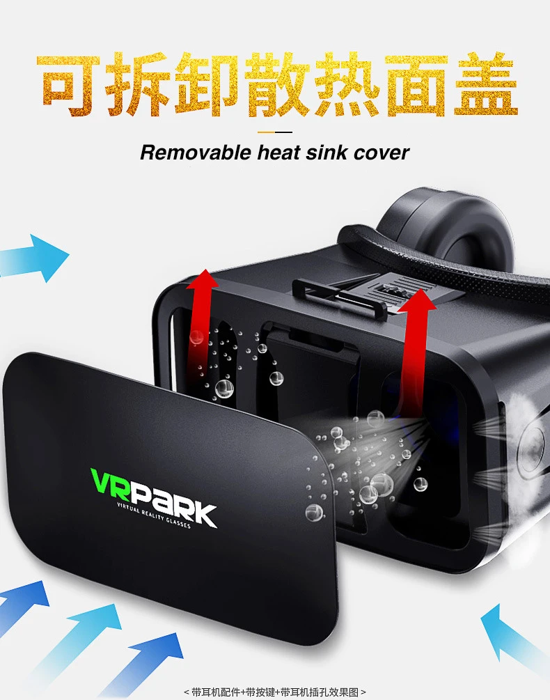 VRPARK J20 3D очки виртуальной реальности очки 3 D очки гарнитура шлем для iPhone Android игры смартфон с контроллерами