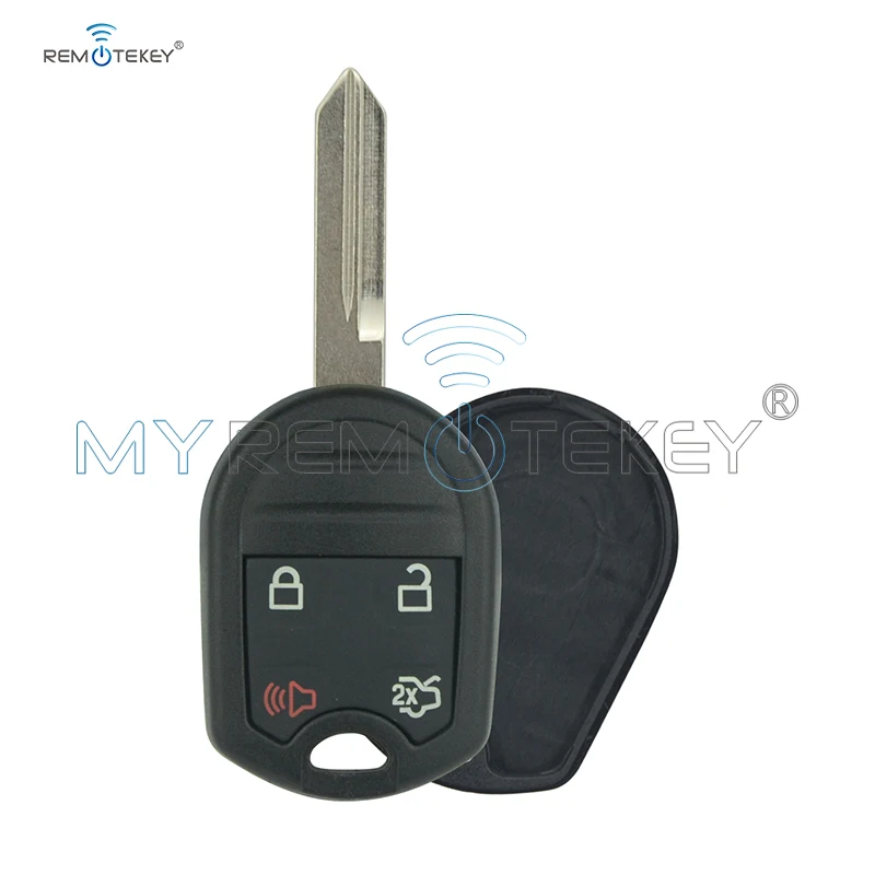 Remtekey CWTWB1U793 4 Button FO38 Key Blade 164-R8073 For Ford Edge 2007 2008 2009 2010 2011 Replacement Remote Key Shell Case