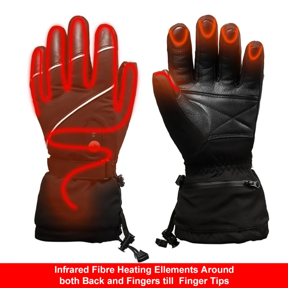 Savior Heat Ski Gloves Riding Heated Gloves Thick Section Super Warm Design Palm Sheepskin