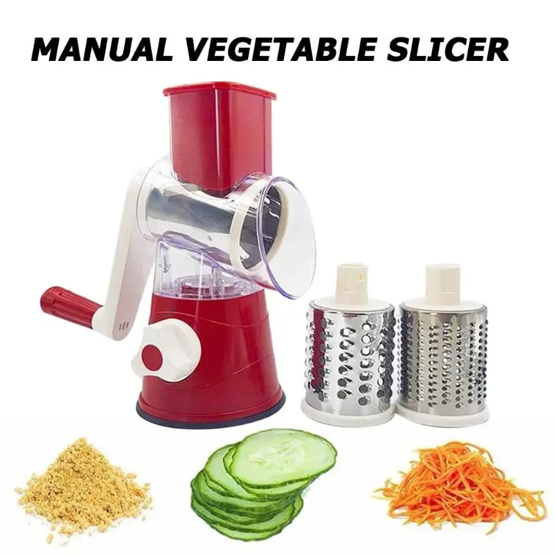 

Vegetable Grater Potato Carrot Cutter For Kitchen Multi-terter Round Mandoline Slicer Multifunction Chopper Blades Kitchen Tool