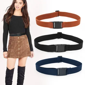 

Hot Selling Buckle-free Elastic Unisex Basic Waistbelt Waist Bands Comfortable Invisible Belt All-Match -B5