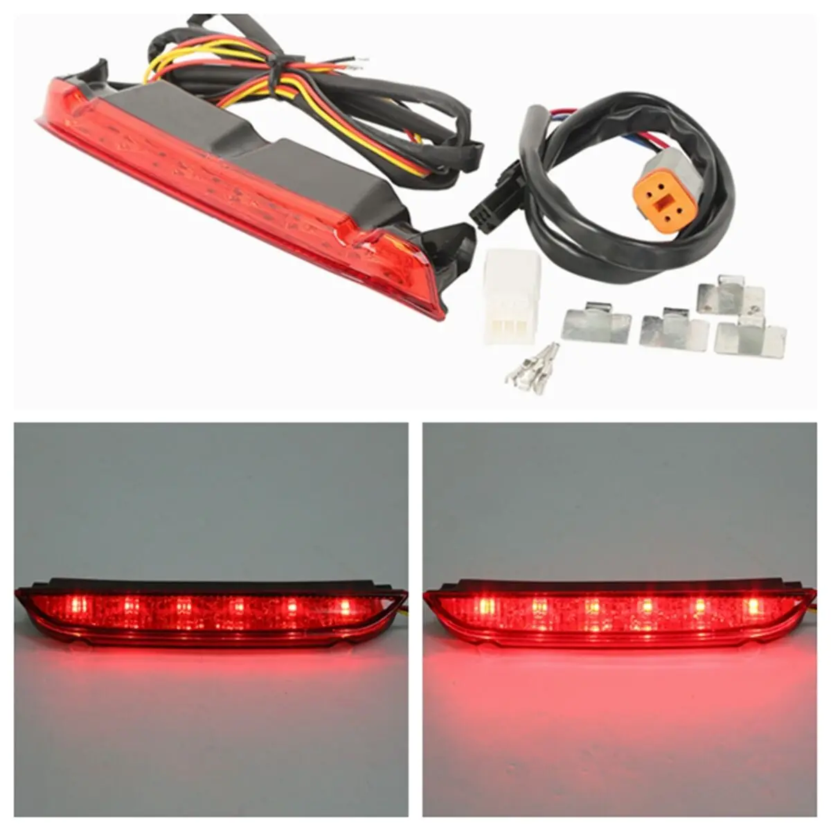 Bagagem de Motocicleta com Duas Traseira para Harley Alças Electra Street Glide Road King Flhx Fltr Flhxs 2009-2020 Luz 9 Bagagem de motocicleta com duas alças, luz