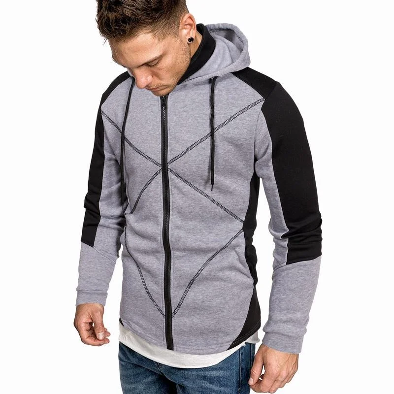 

Men's Spring New Youth Sports Pullover Hoodies Trend Hansome Fashion Casual Simplicity Loose Cardigan All-Match Solid Color