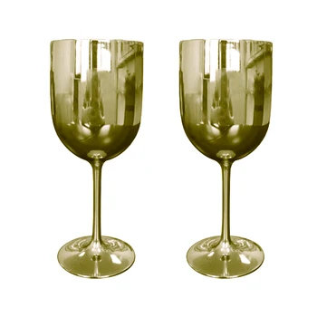 

Colored Wine Glasses Champagne Coupes Cocktail Glass Champagne Flutes Plating Wine Cup Goblet Electroplated Plastic Wineglass