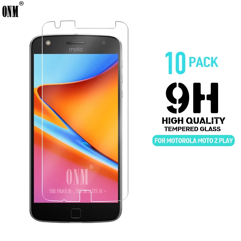 

10 Pcs/Lot 2.5D 9H Premium Tempered Glass For Motorola MOTO Z Play XT1635 5.5 Screen protective film For MOTO Z Play Glass