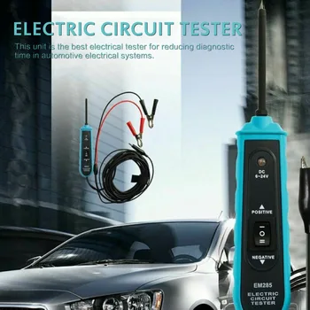 

EM285 Car Battery Tester Diagnostic Tool 6-24V Power Probe Circuit Tester Electrical Integrated Power Automotive Scanner