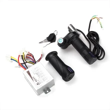 36V 500W мотоцикл контроллер матовый w/дроссель, поворотные ручки подходит для 7/8 дюйма(22,2 мм) для электрического велосипеда