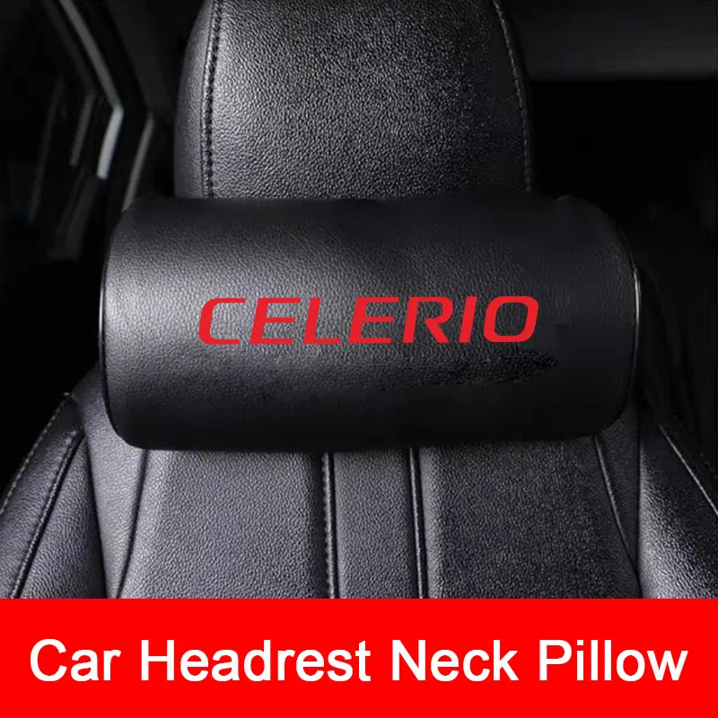 Автомобильная подушка для шеи из искусственной кожи для Suzuki CELERIO, Автомобильная подушка для шеи, подголовник, подушка высокого качества