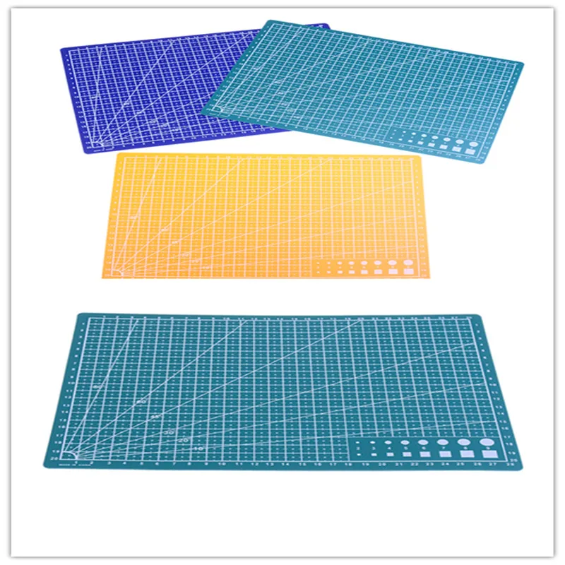 1PC new 30*22cm A4 Grid Card Fabric Lines Self Craft Leather Paper Mat Board Healing Cutting