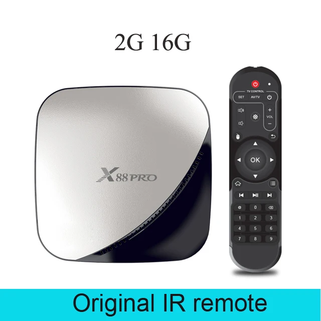 2gb 16gb ТВ-приставка android 9,0 X88PRO Rockchip 2 Гб 4G 16 ГБ 32 ГБ 64 ГБ Android tv box 5,0G WiFi 4K 3D Android box x96 max Испания smart tv box - Цвет: 2gb 16gb