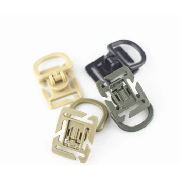 

30pcs Plastic Rotatable D Ring Molle Tactical Backpack Buckle Clip Carabiner Strap Swivel Buckle Hooks Webbing Locking Accessory