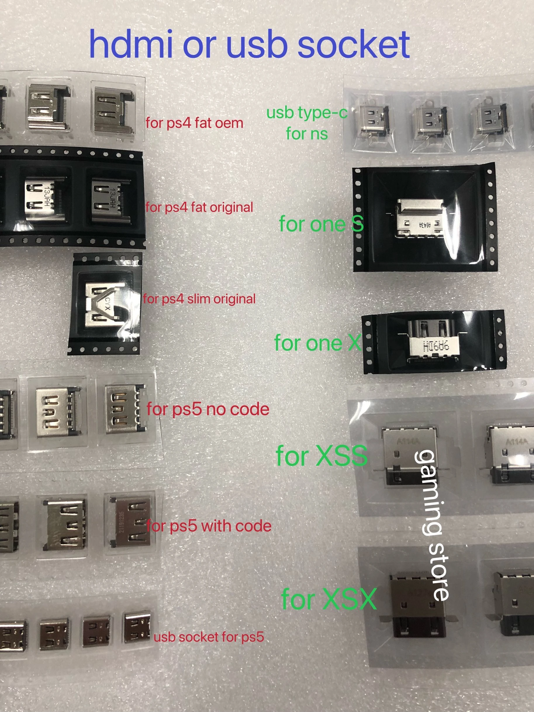 10pcs Hdmi Compatible Socket Port Jack Connector For Ps4 Fat Slim For Ps5 For Xbox One S Xss Xsx Or Usb Type C For Ns Switch Lit Accessories Aliexpress