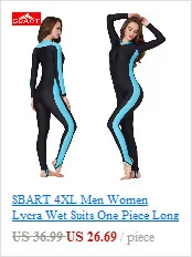 SBART Women Lycra Rash Guards Anti-UV One-Piece Short/Long Sleeve Beach Clothes Swimsuit for Scuba Diving Snorkel Rash Guards