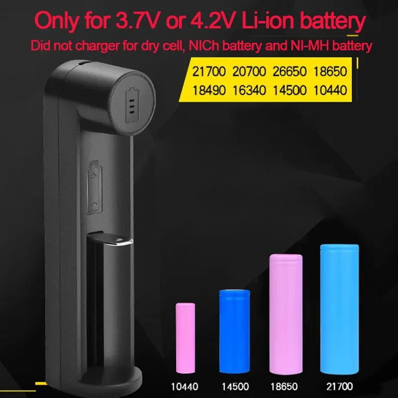 

Universal Universal USB Rechargeable Battery Charger for 3.7V Li-ion battery cells