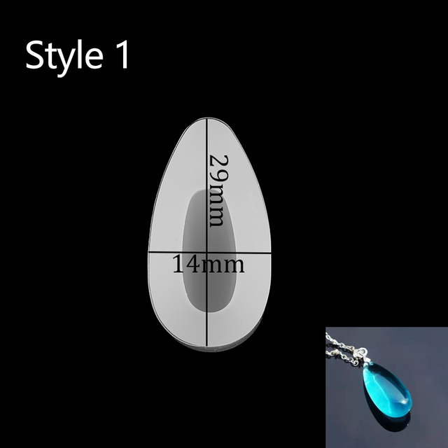 Drop Handmade Silicone Casting Mold For DIY Crystal Epoxy Resin Jewelry Step Field Island Pendant Silicone Mold Supplies