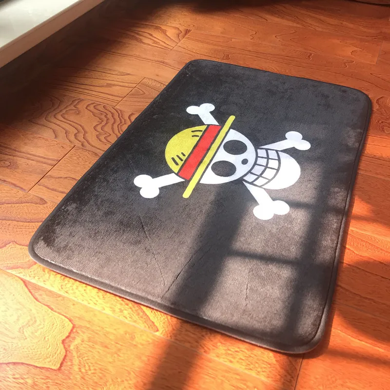 Cartoon One Piece Printed Floor Mats Anti-slip Rugs Anime Luffy Carpets Front Door Doormat Bathroom Carpet Kitchen Gift | Дом и сад