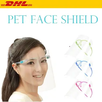 

Transparent Mask Protective Face Shield Clear Visor Flip Up Transparent Mask Anti Splash Elastic Band Cover Cooking 180 Degree