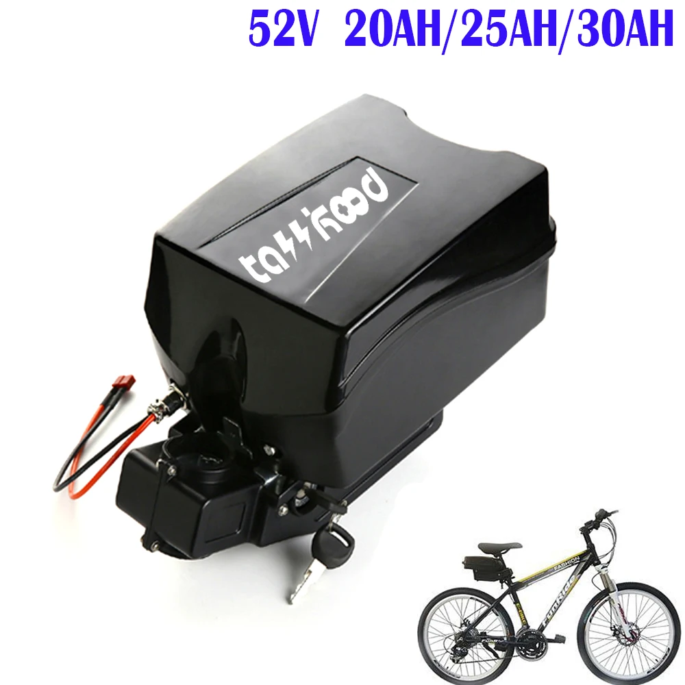 48V Frog style lithium battery for electric bicycle 52V 30ah 20ah 25ah 1500w bafang pack with Charger + bms | Спорт и развлечения