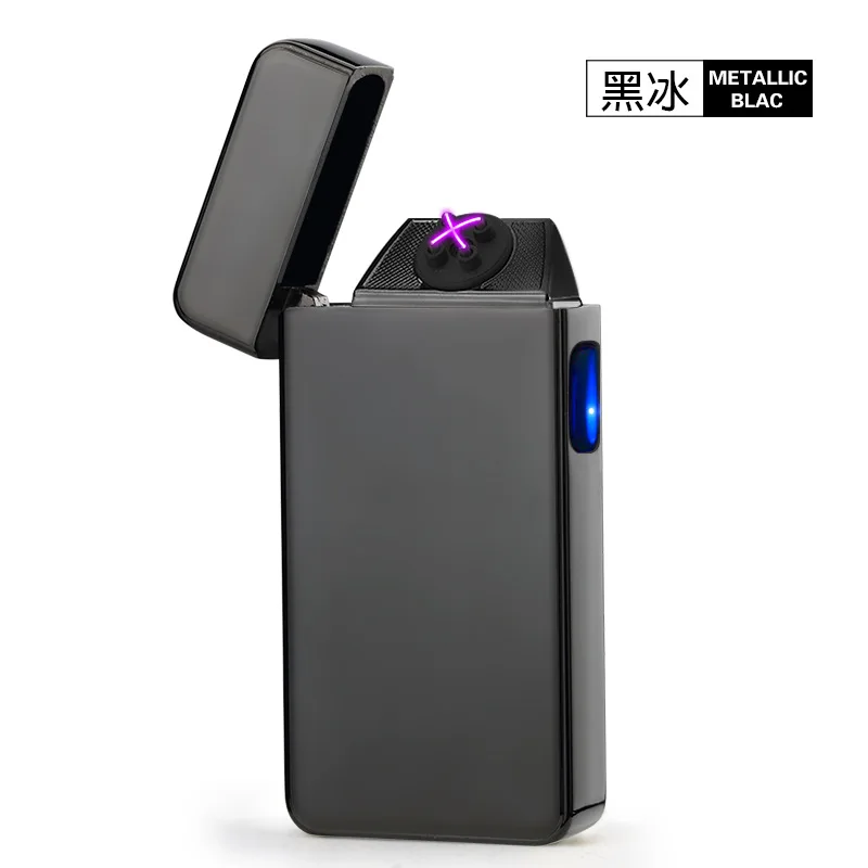 2 Windpro курительные зажигалки USB перезаряжаемая беспламенная Электронная зажигалка плазменная благородная двойная импульсная дуговая зажигалка - Цвет: 2