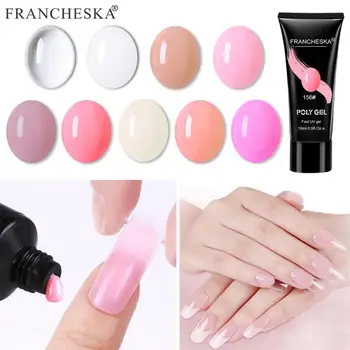

Francheska Nail Extension Gel Nail Model Phototherapy Gel UV Glue Crystal Extension Gel 15g nail gel fast dry nails art