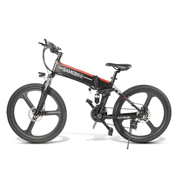 

SAMEBIKE 350W 48V 10.4Ah Electric Folding Bike Aluminum Alloy 26inch Fat Tire Mountain Bike E-bike with Lithium Battery