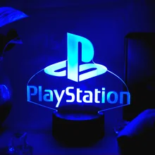 Lampe de chevet en 3D pour enfants, luminaire décoratif de Table, Console de jeu, icône, Logo, capteur, idéal comme cadeau d'anniversaire ou de noël 