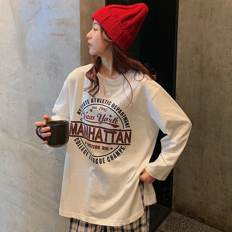 

Women Summer Tshirt Kawaii Vintage Lovely Casual Vintage Loose Letter Print T-shirt Female Sweet Harajuku Tunic For Women's Top