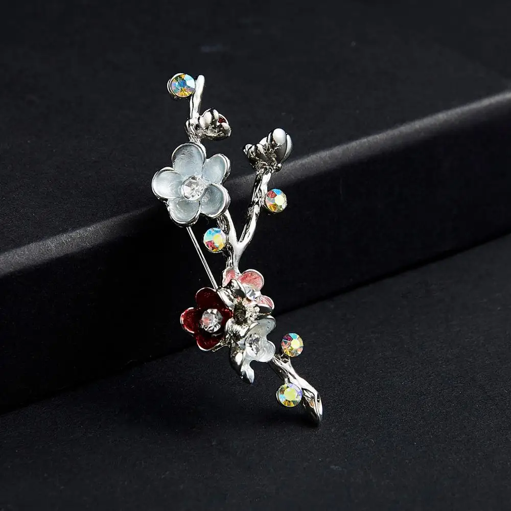 Rhinestone Цветок Броши для женщин Прекрасный значок растение горшках воротник кактус эмаль брошь листья цветок звезда брошь булавки
