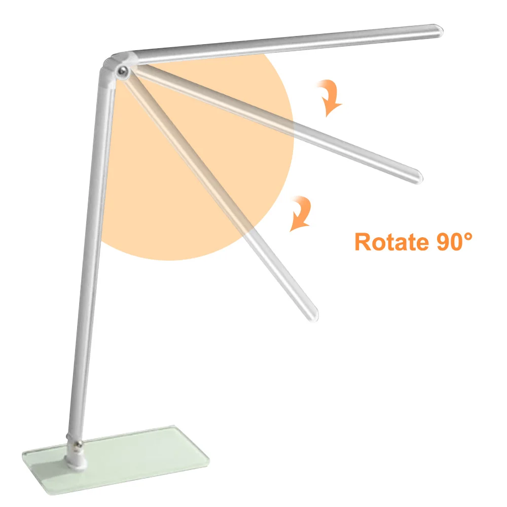 Junejour Диммируемый Светильник s для учебы Регулируемая яркость гибкий перезаряжаемый Диммируемый USB светодиодный настольный светильник для учебы
