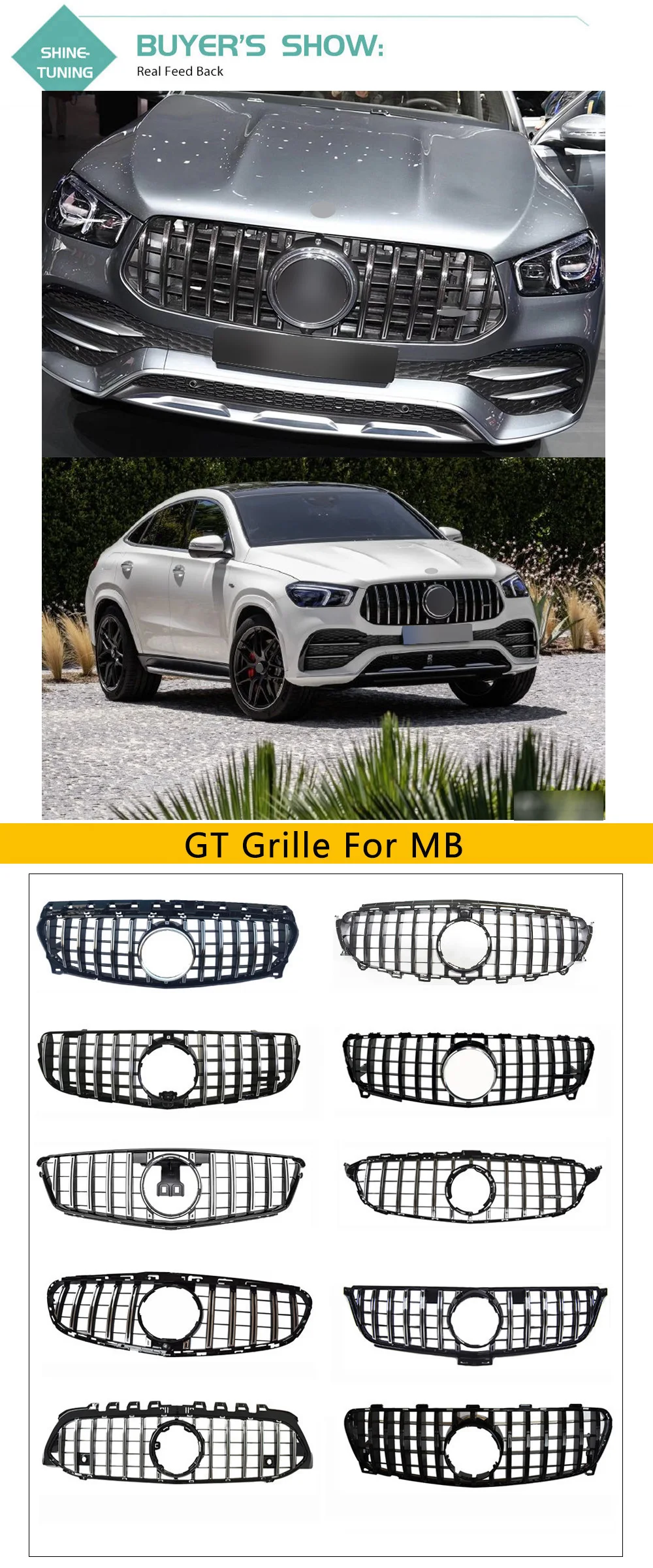 Передняя решетка подходит для mercedes GLE W167 GT R AMG решетка для GLE300 GLE350 GLE400 GLE450 без эмблемы