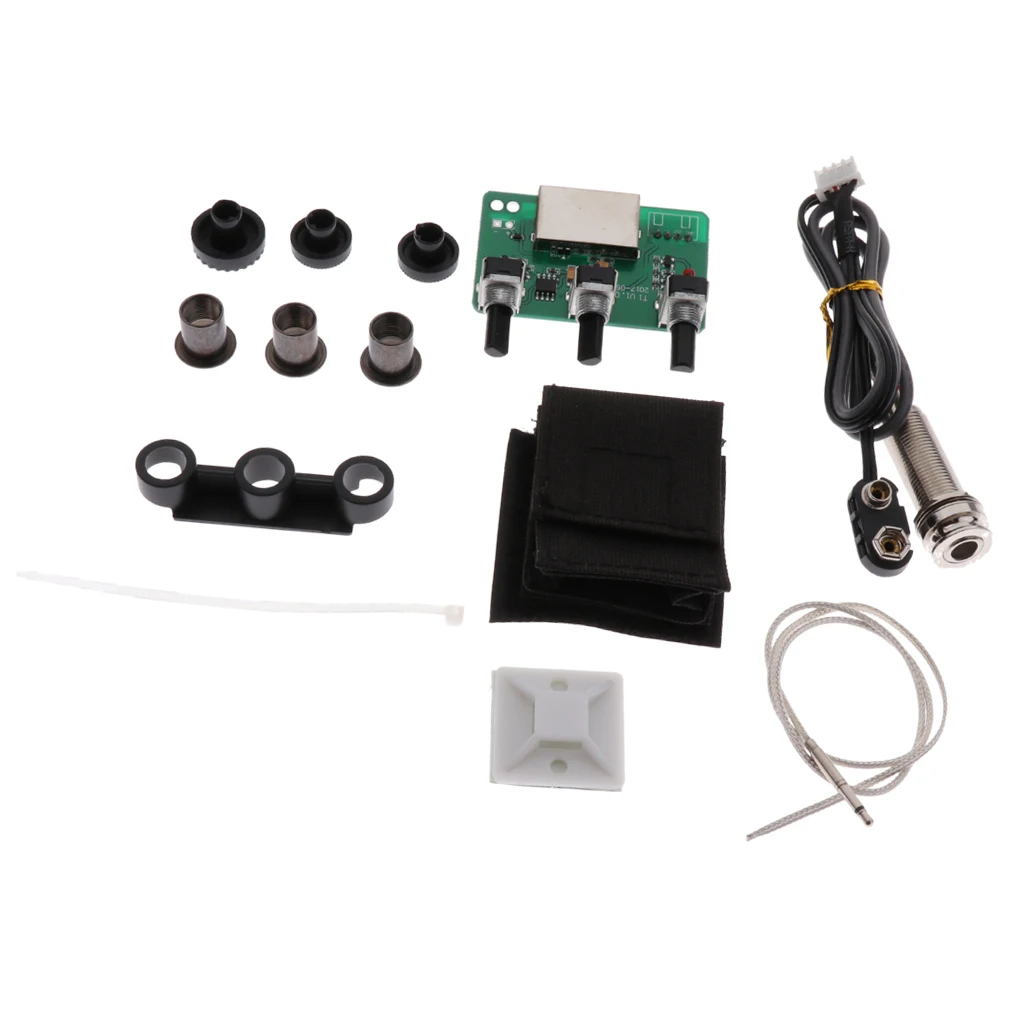 6.35mm Jack Guitar Preamp Piezo Pickup Transducer for Acoustic Classical Guitar