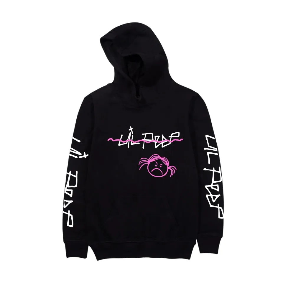 Тренд подростка Lil Peep для моды и личности с капюшоном пуловер с капюшоном для мужчин и женщин