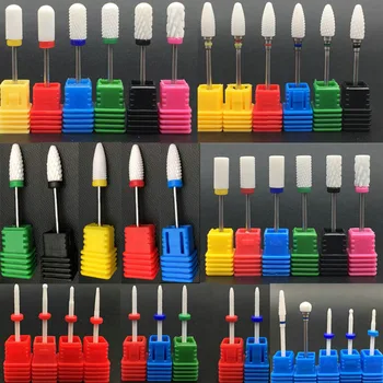 

RIKONKA 1pcs Ceramic Nail Drill Bits Milling Cutter For Manicure Pedicure Mill Manicure Cutters Electric Machine Dill Nail Files